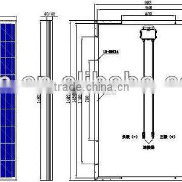 High efficient with CE RoHS ISO certification 150W Poly PV Solar Panel