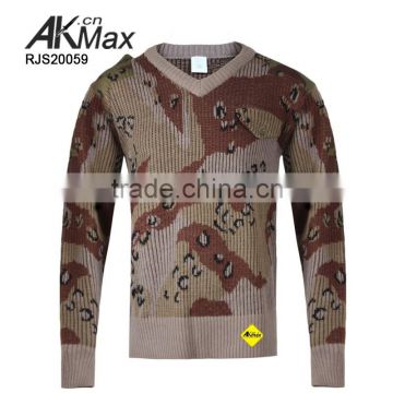 2015 New Wool/Acylic Military Style Sweater Of Six Color Desert