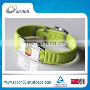 alibaba wholesale in Japan silicone energy bracelet, health titanium germanium negative ion bracelet made in CHINA