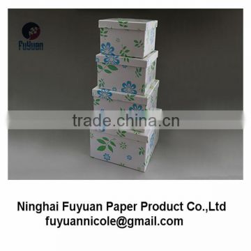 eco-friendly printed storage box with lid fashion design box manufacture
