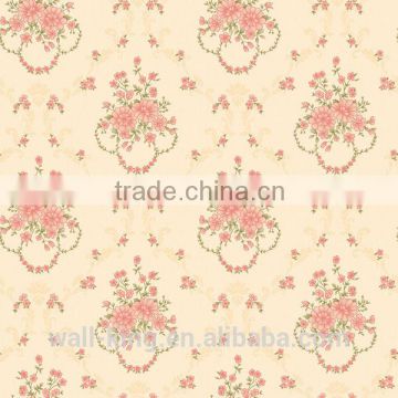 beautiful small flower wall paper designs warm color