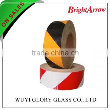 Diagonal double color reflective tape, Warning Tape for road traffic sign, truck and vehicle, highway