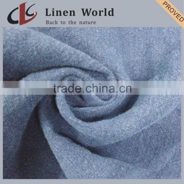 15S High Quality Plain Dyed Linen Cotton Blend Fabric