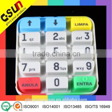 Free sample RoHS complied Numeric rubber keypad