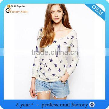 High quality ladies long-sleeve thermal t-shirt