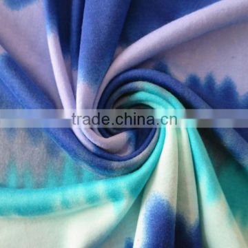 2014 China whosale poly spun weft knitted fabric