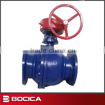 Two Pieces Floating Ball Valve with Worm Gear Operation