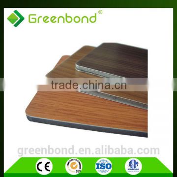 Greenbond decorative material wood facade Aluminium composite panel