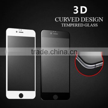 2015 newest 9h hardness tempered glass for iphone 6 3D curved edge full cover screen protector                        
                                                Quality Choice