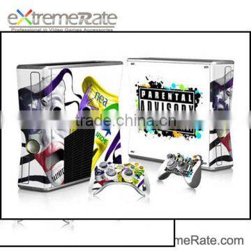 For Xbox 360 Slim Console Controller Vinyl Sticker + 2 New Controller Sticker For Xbox 360