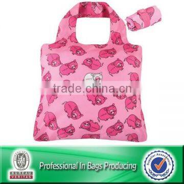 Portable Waterproof reusable polyester shopping bag