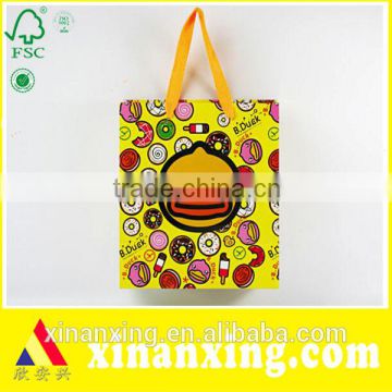 Fashion Type 120g White Card Rubber Duck Paper Bag