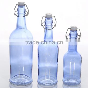 Exclusive Design Colored Clip Glass Water Bottle