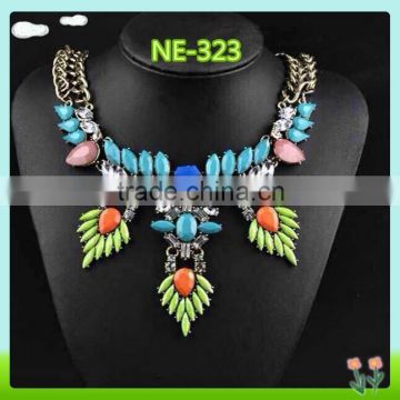 2015 Latest and fashion necklace with big stone
