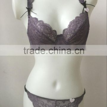 Factory price sexy unlined bra and panty in stock(FPY306)