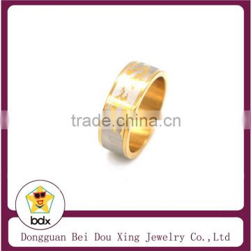 18k Gold Ring with silver platedd ragon fashion rings design for man