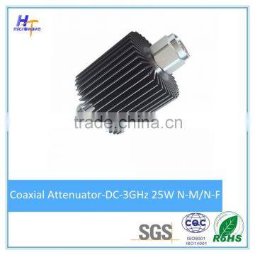 30dB Attenuator rf coaxial fixed attenuator 50ohms DC-3GHz 25W N Connectors