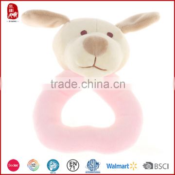 New Promotional soft baby rattle,soft baby toys with animal designs