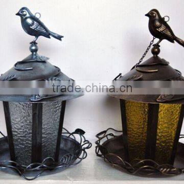 Metal bird feeder 2 color asst