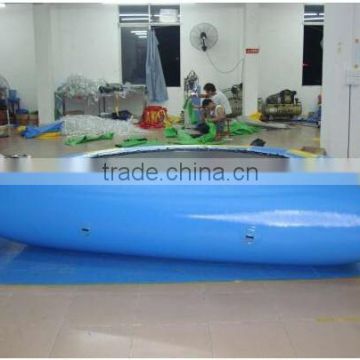 0.9mm heavy duty pvc tarpaulin inflatable trampoline bouncer on water sports inflatable water games