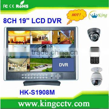 hot selling cctv dvr kit 8ch outdoor alarm sensor Kit CCTV Cameras HK-S1908M #