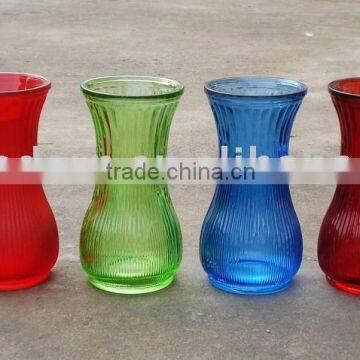 colorful glass vase