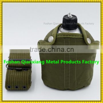 Professional Chinese Manufacturer on good quality aluminum 1 liter army/canteen water bottle