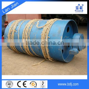 Hebei lanjian manufacture rubber coated conveyor tensioner pulley