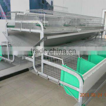 Double deck automatic rabbit cage system