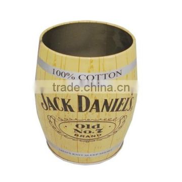 Custom Bucket-shaped wood-printing metal tin