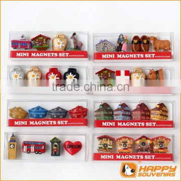 Germany souvenir fridge magnet custom 3D resin magnet miniature cuckoo house