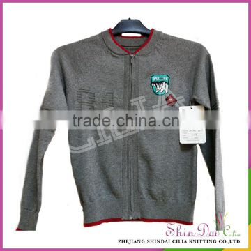 Factory directly provide fashion korean style 100% cotton knitting sweater