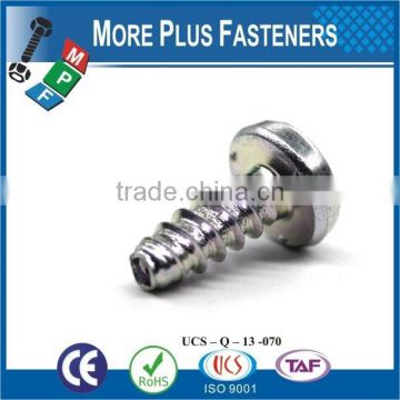 Made in Taiwan Carbon Steel Self Tapping Thread Rolling Tapping Screw Taptite Screw