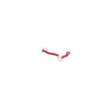 Decorative Red PP and PVC Promotional Keychains with spiral cord 30584