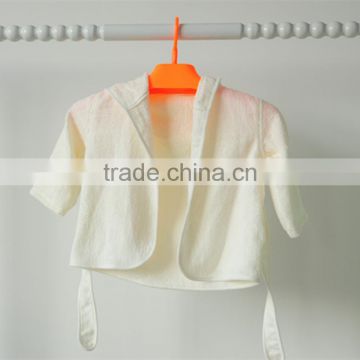 Kids white bathrobe with bamboo fabric China supplier