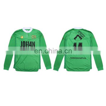 Sublimation mens soccer training suits unisex green training jersey kit