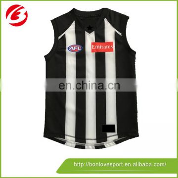 Black and white wholesale AFL jersey