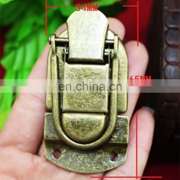 Antique brass wooden box clasp /case latch/jewelry box catch