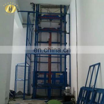 7LSJD Shandong SevenLift heavy duty electric cargo elevator hydraulic one floor mezzanine lift platform