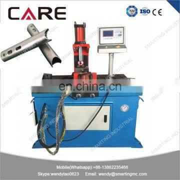 Hydraulic control horizontal steel tube notcher machine for good welding