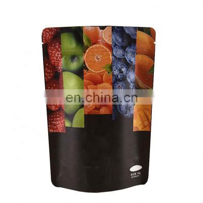 Custom printed moisture proof dried fruit laminated stand up zipper pouches