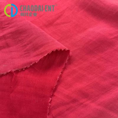 New Design Solid Color Sea Island Filament Woven recycled Polyester Fabric For Women Dresses