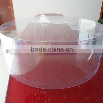 Clear PVC cylinder tube packaging
