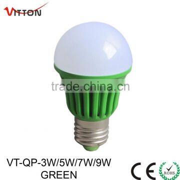 led bulb lights green 3/5/ 7/ 9 W