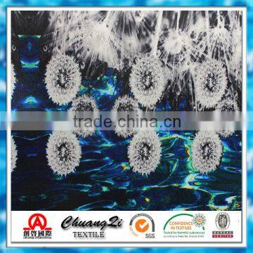 high quality digital print knit textiles china supplier poly spandex scuba fabric