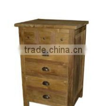 Recycled Teak Chest of 7 Drawers