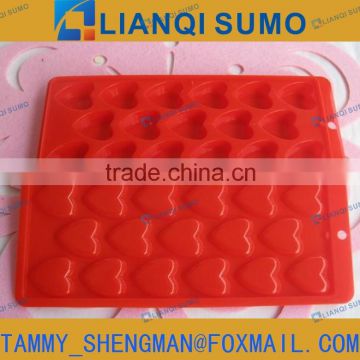 FDA Food Grade plastic ice cube tray mould with PP heart shape