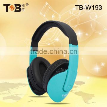 Colorful Wireless Headphone, feather headband headset with memory card,headphones with built-in radio
