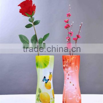 portable foldable plastic fashion vase