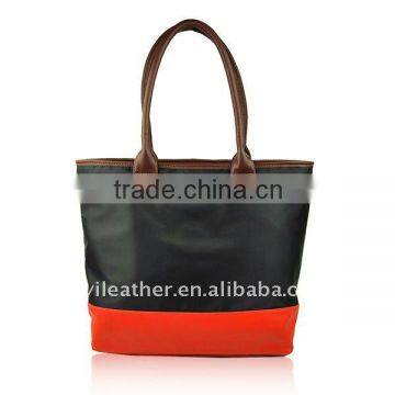 T009-Hot sale woman fashion water proof nylon tote bag ladies wholesale
